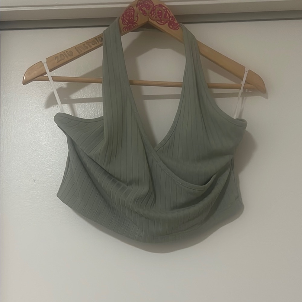 Women's Green Halter Top